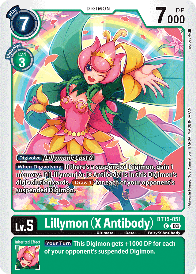 Lillymon (X Antibody) - Exceed Apocalypse - Common - BT15-051 C