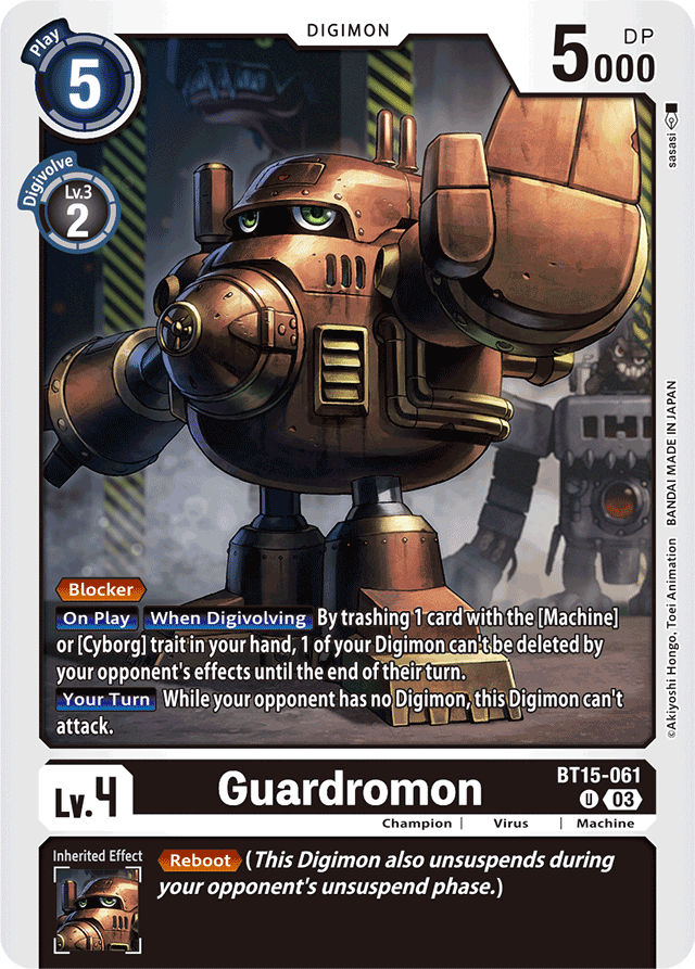 Guardromon - Exceed Apocalypse - Uncommon - BT15-061 U