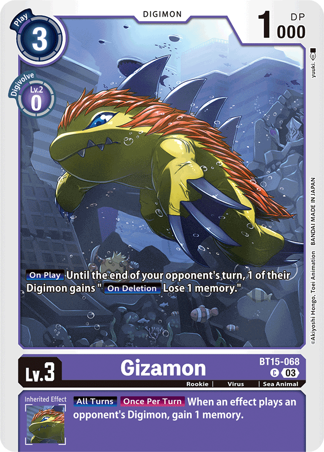 Gizamon - Exceed Apocalypse - Common - BT15-068 C