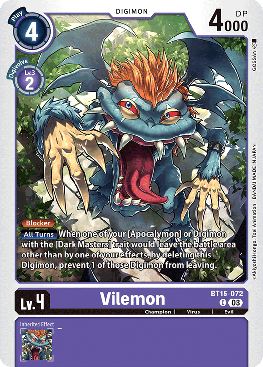 Vilemon - Exceed Apocalypse - Common - BT15-072 C