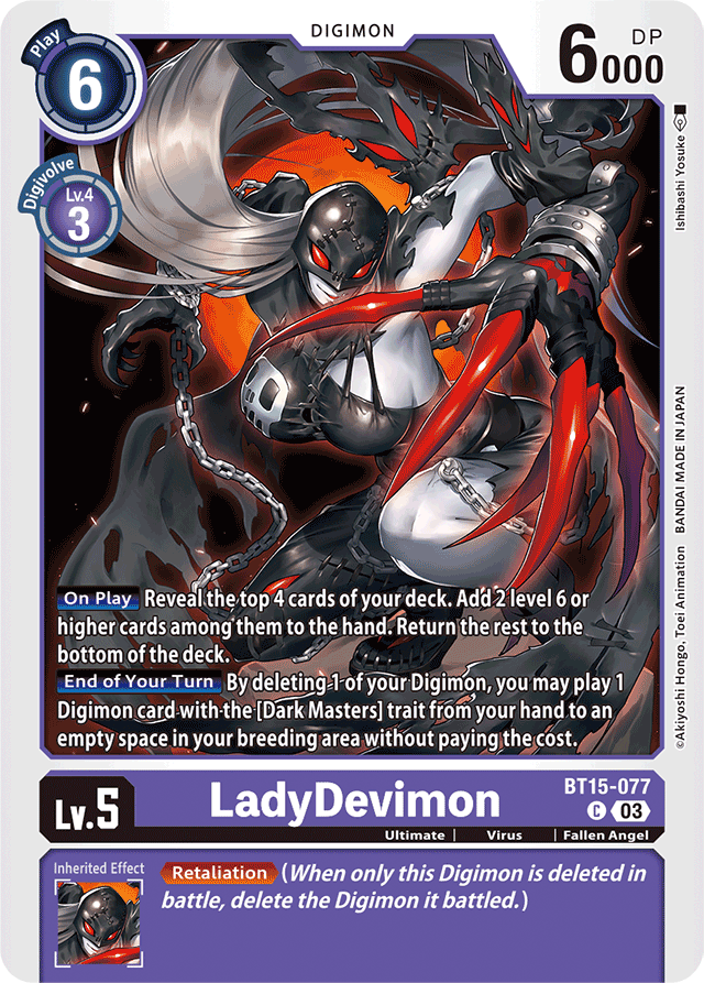 LadyDevimon - Exceed Apocalypse - Common - BT15-077 C