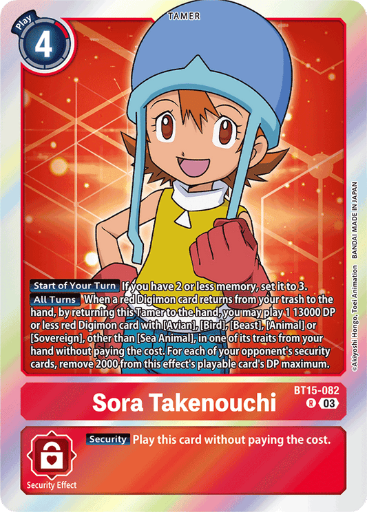 Sora Takenouchi - Exceed Apocalypse - Rare - BT15-082 R