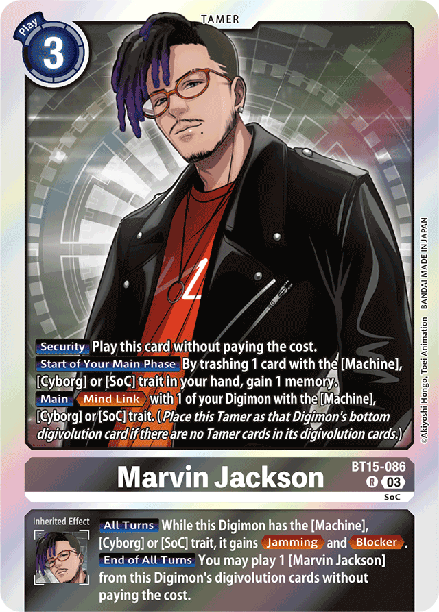 Marvin Jackson - Exceed Apocalypse - Rare - BT15-086 R