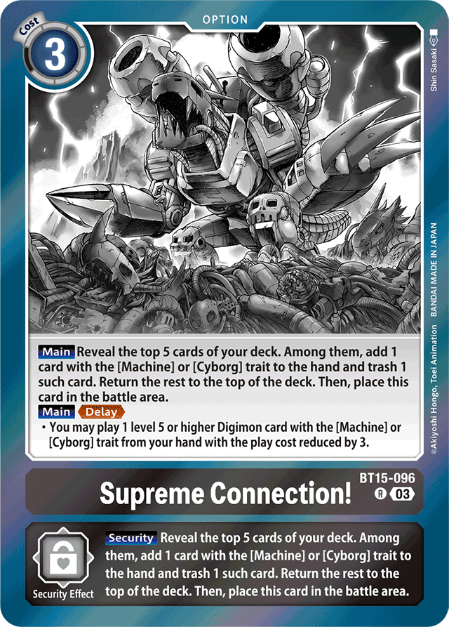 Supreme Connection! - Exceed Apocalypse - Rare - BT15-096 R