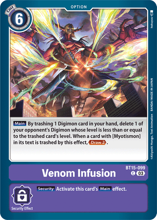 Venom Infusion - Exceed Apocalypse - Common - BT15-099 C