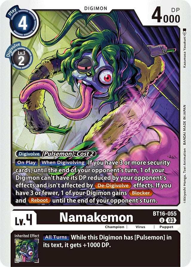 Namakemon - Beginning Observer - Uncommon - BT16-055 U