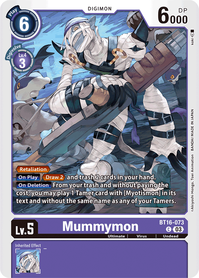 Mummymon - Beginning Observer - Common - BT16-073 C