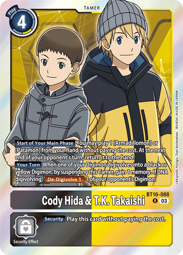 Cody Hida & T.K. Takaishi - Beginning Observer - Rare - BT16-088 R