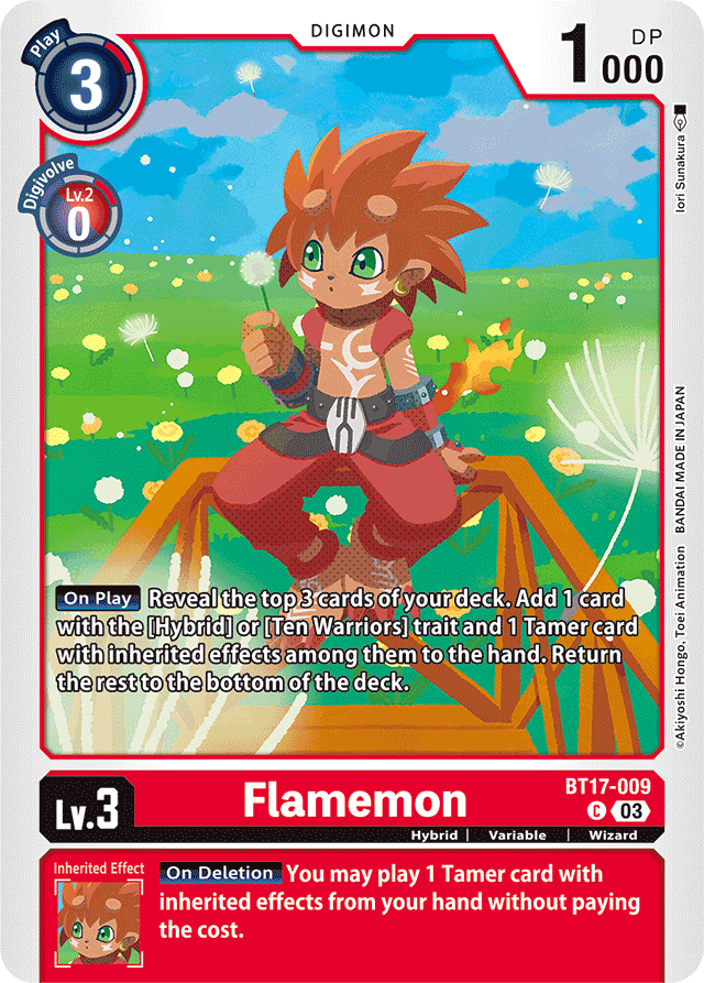 Flamemon - Secret Crisis - Common - BT17-009 C