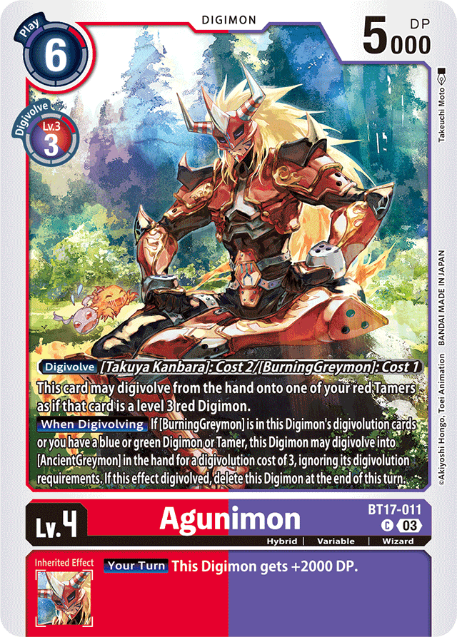 Agunimon - Secret Crisis - Common - BT17-011 C