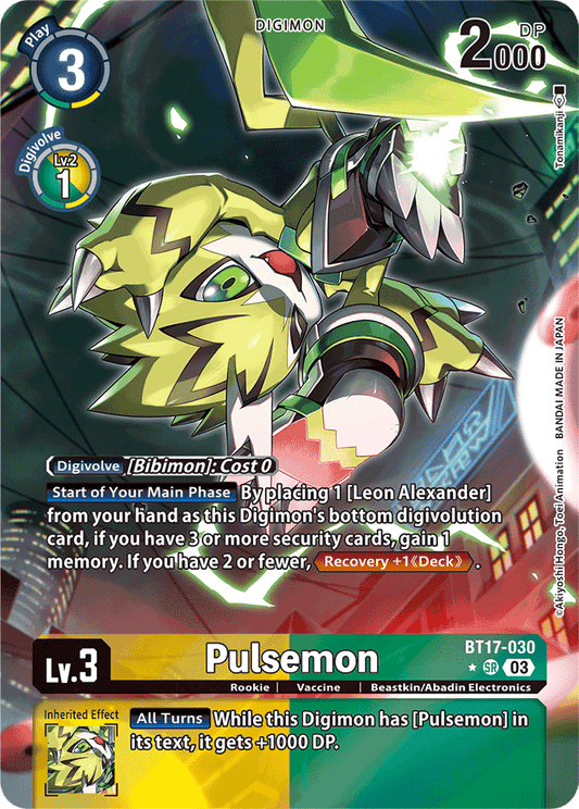 Pulsemon (Alternate Art) - Secret Crisis - Super Rare - BT17-030 SR