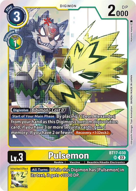 Pulsemon - Secret Crisis - Super Rare - BT17-030 SR