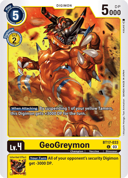 GeoGreymon - Secret Crisis - Common - BT17-033 C