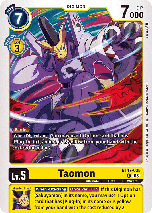 Taomon - Secret Crisis - Common - BT17-035 C