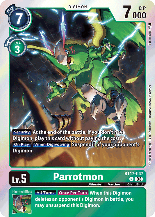 Parrotmon - Secret Crisis - Rare - BT17-047 R