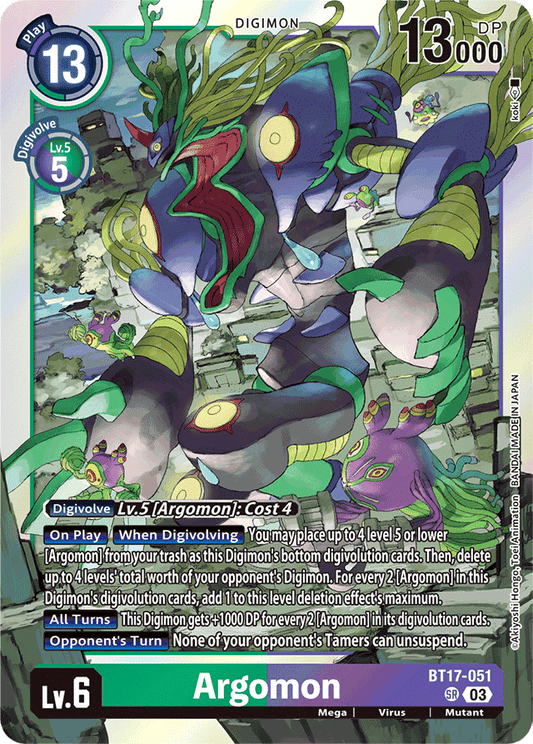 Argomon - BT17-051 - Secret Crisis - Super Rare - BT17-051 SR