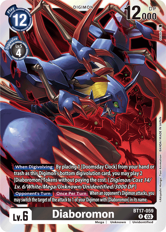 Diaboromon - Secret Crisis - Rare - BT17-059 R