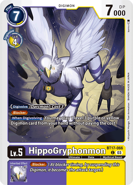 HippoGryphonmon - Secret Crisis - Common - BT17-066 C