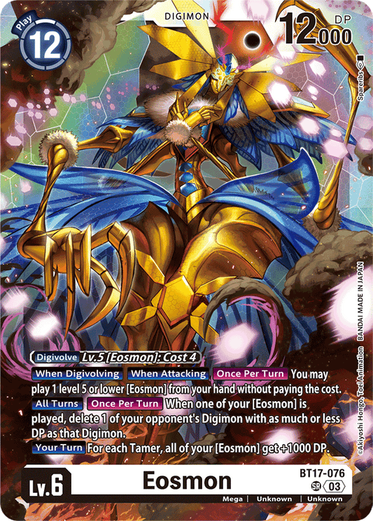 Eosmon - BT17-076 - Secret Crisis - Super Rare - BT17-076 SR