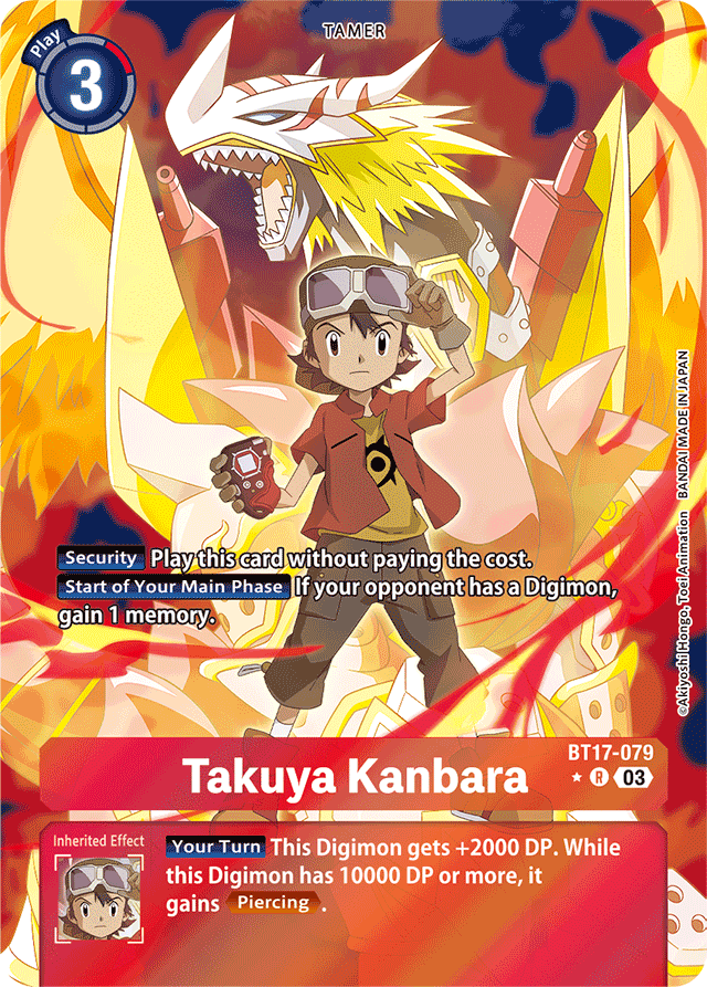 Takuya Kanbara (Alternate Art) - Secret Crisis - Rare - BT17-079 R