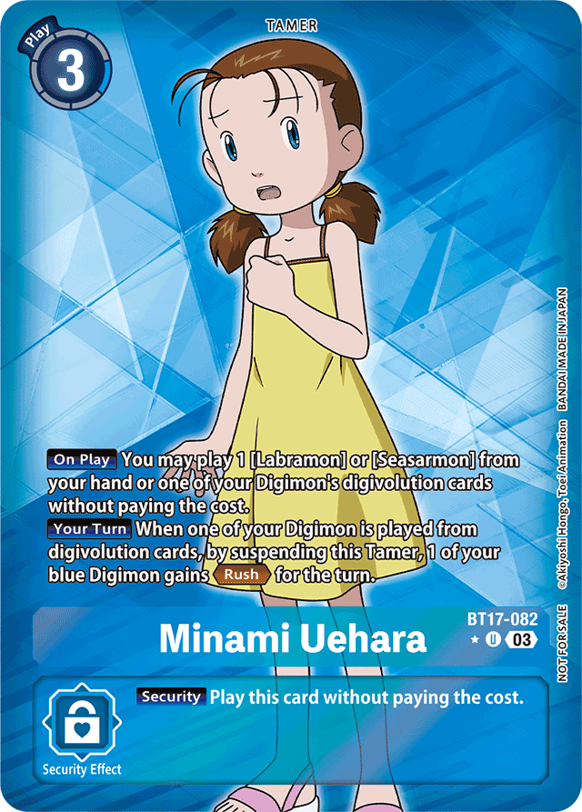 Minami Uehara (Box Promotion Pack: Secret Crisis) - Secret Crisis - Uncommon - BT17-082 U