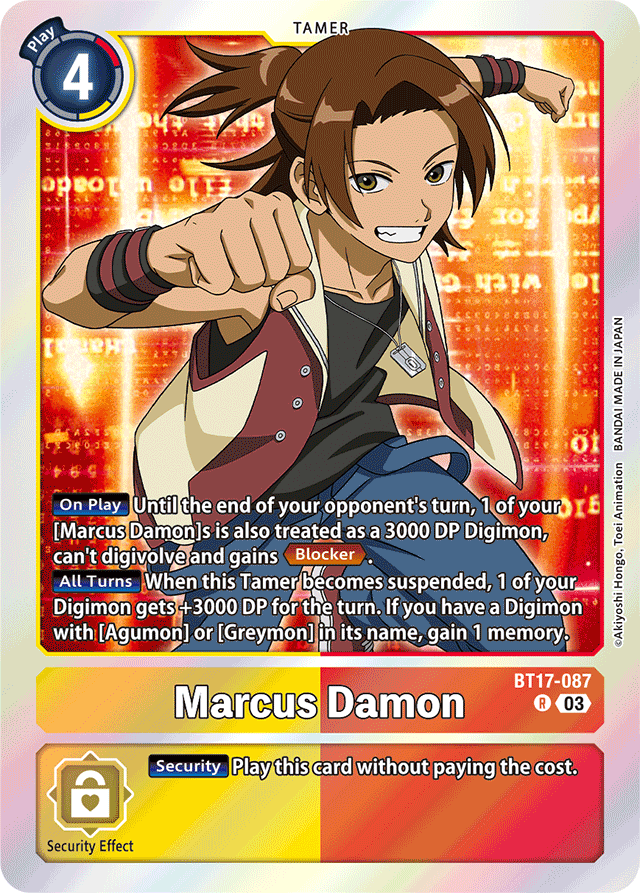 Marcus Damon - Secret Crisis - Rare - BT17-087 R