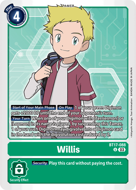 Willis - Secret Crisis - Uncommon - BT17-088 U