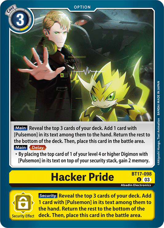 Hacker Pride - Secret Crisis - Uncommon - BT17-098 U