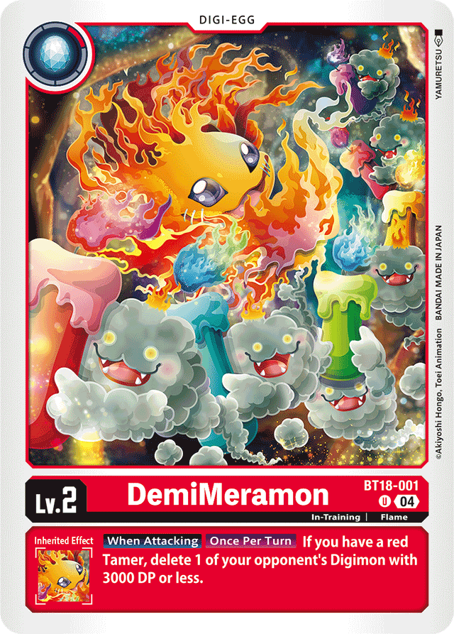 DemiMeramon - Release Special Booster 2.0 - Uncommon - BT18-001 U