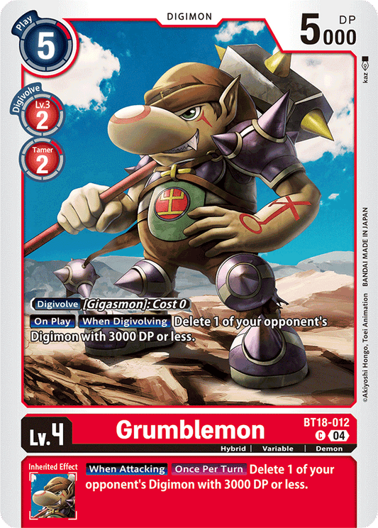 Grumblemon - Release Special Booster 2.0 - Common - BT18-012 C