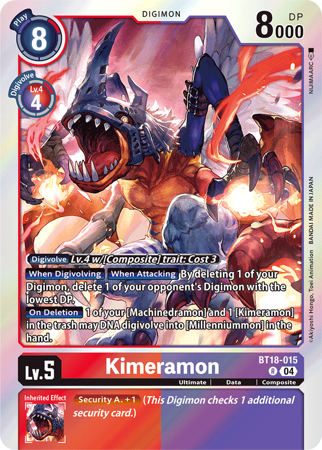 Kimeramon - BT18-015 - Release Special Booster 2.0 - Rare - BT18-015 R