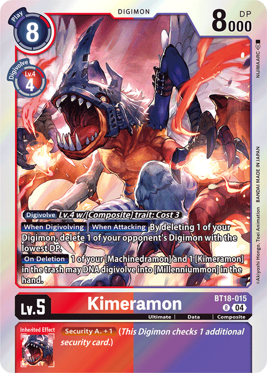 Kimeramon - BT18-015 - Release Special Booster 2.0 - Rare - BT18-015 R