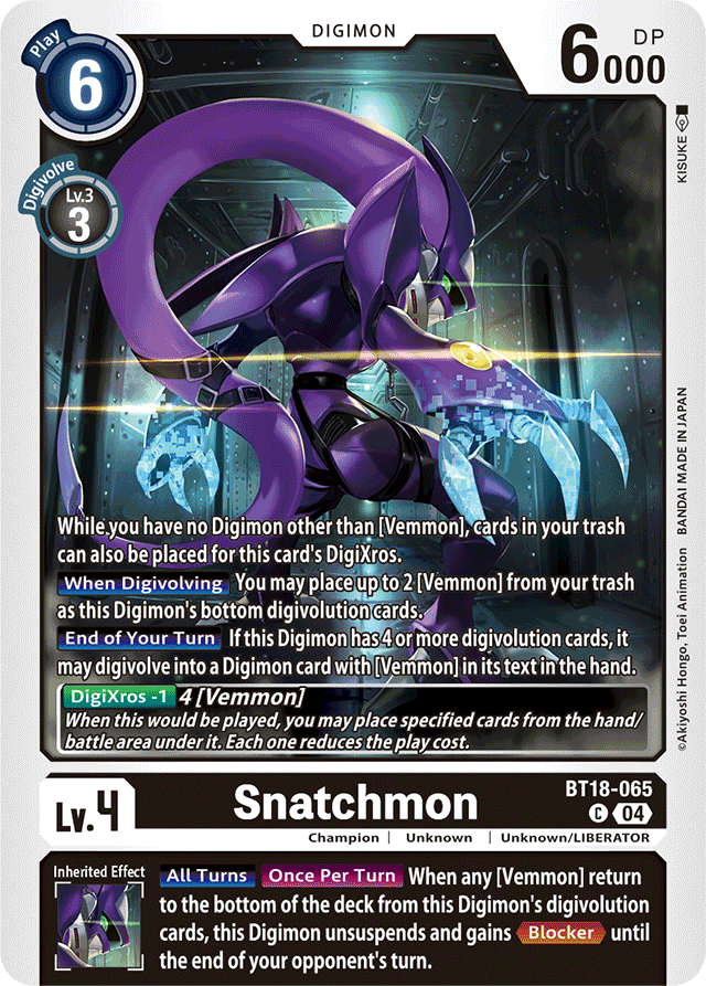 Snatchmon - Release Special Booster 2.0 - Common - BT18-065 C