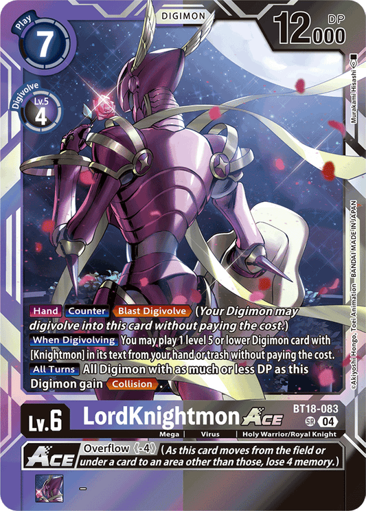 LordKnightmon ACE - Release Special Booster 2.0 - Super Rare - BT18-083 SR