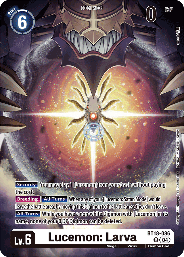 Lucemon: Larva - Release Special Booster 2.0 - Rare - BT18-086 R