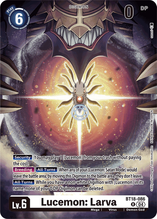 Lucemon: Larva - Release Special Booster 2.0 - Rare - BT18-086 R