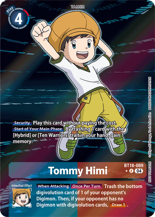 Tommy Himi (Release Special Booster 2.0: Box Promotion Pack) - Release Special Booster 2.0 - Rare - BT18-089 R