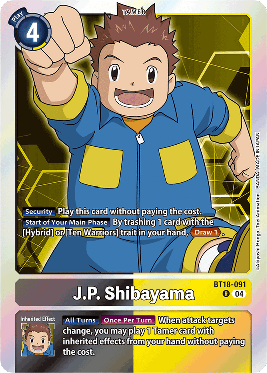 J.P. Shibayama - Release Special Booster 2.0 - Rare - BT18-091 R