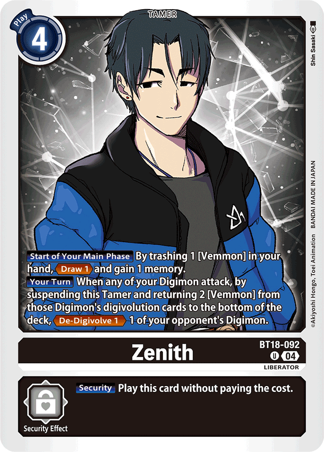 Zenith - Release Special Booster 2.0 - Uncommon - BT18-092 U