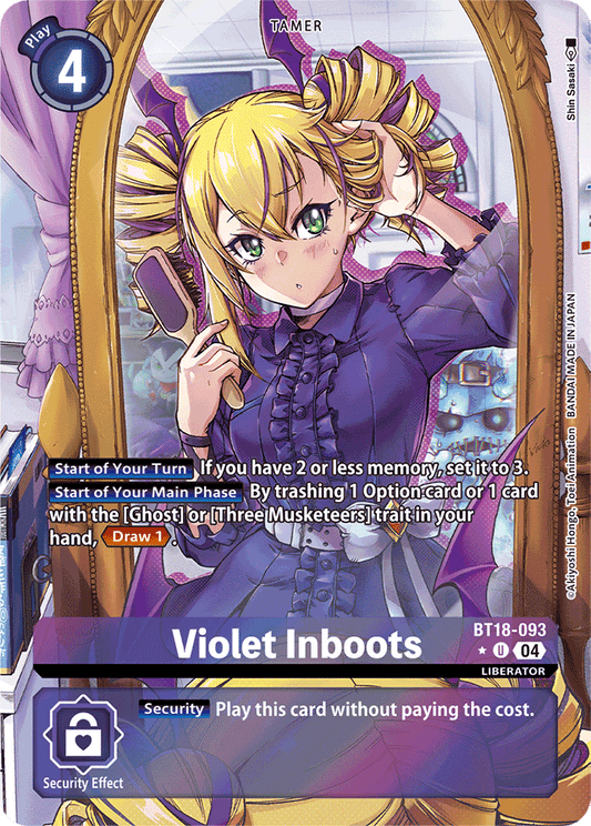 Violet Inboots (Alternate Art) - Release Special Booster 2.0 - Uncommon - BT18-093 U