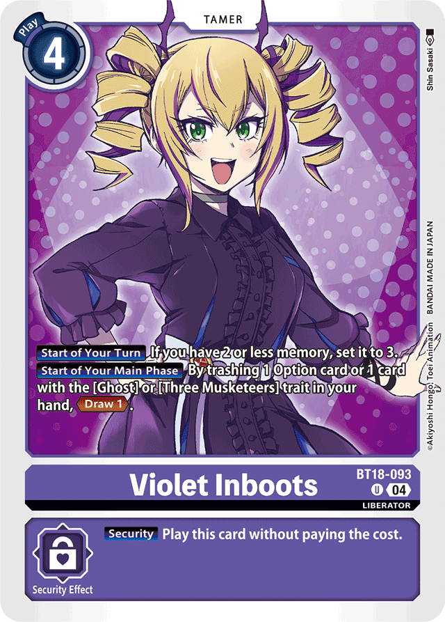 Violet Inboots - Release Special Booster 2.0 - Uncommon - BT18-093 U