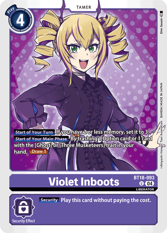 Violet Inboots - Release Special Booster 2.0 - Uncommon - BT18-093 U