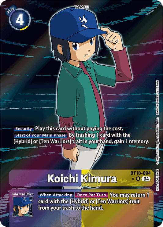 Koichi Kimura (Release Special Booster 2.0: Box Promotion Pack) - Release Special Booster 2.0 - Rare - BT18-094 R