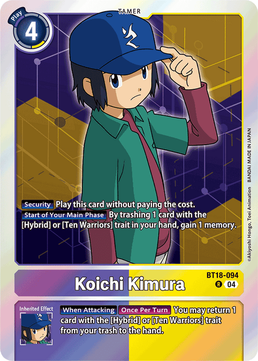 Koichi Kimura - Release Special Booster 2.0 - Rare - BT18-094 R