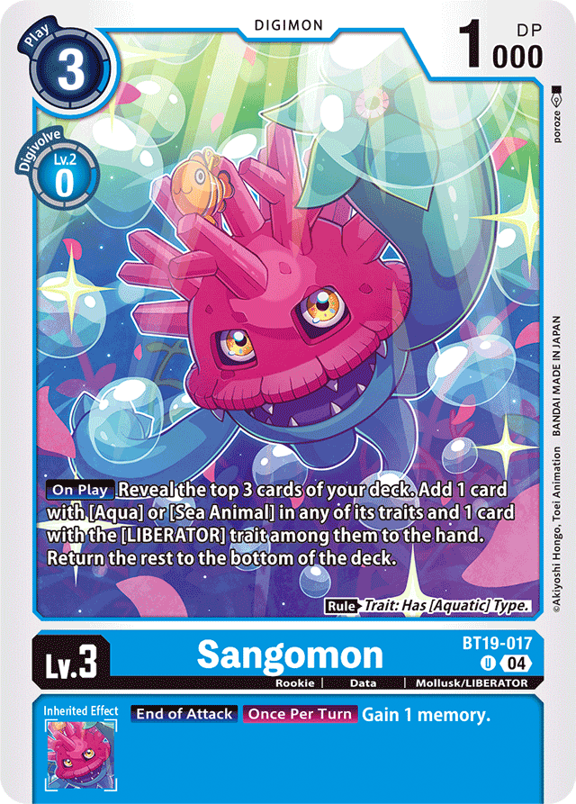 Sangomon - Release Special Booster 2.0 - Uncommon - BT19-017 U