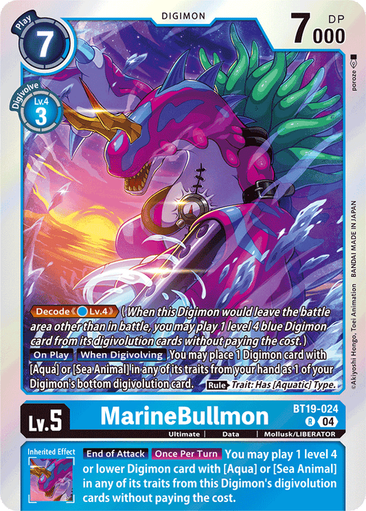 MarineBullmon - Release Special Booster 2.0 - Rare - BT19-024 R