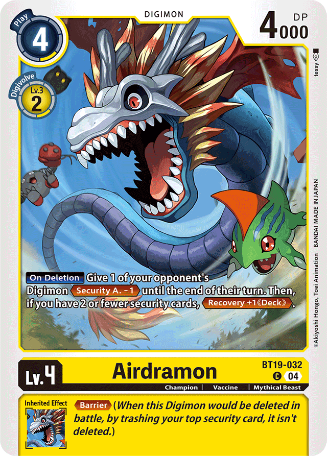 Airdramon - Release Special Booster 2.0 - Common - BT19-032 C