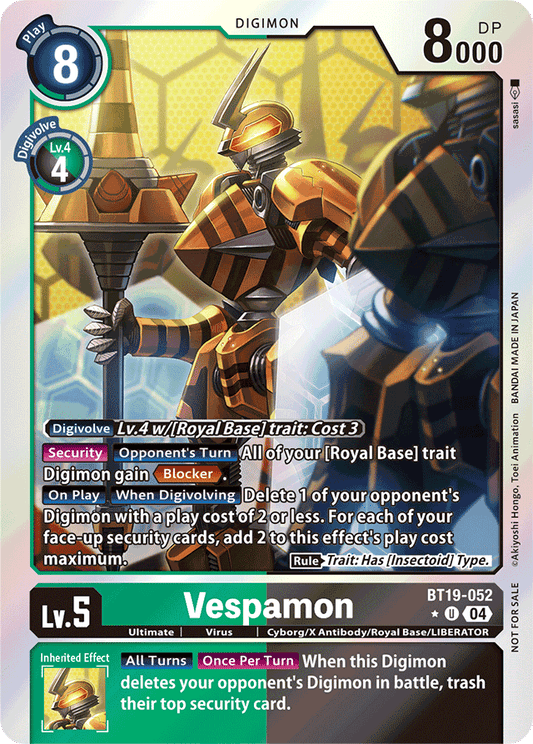 Vespamon (Release Special Booster 2.0: Box Promotion Pack) - Release Special Booster 2.0 - Uncommon - BT19-052 U