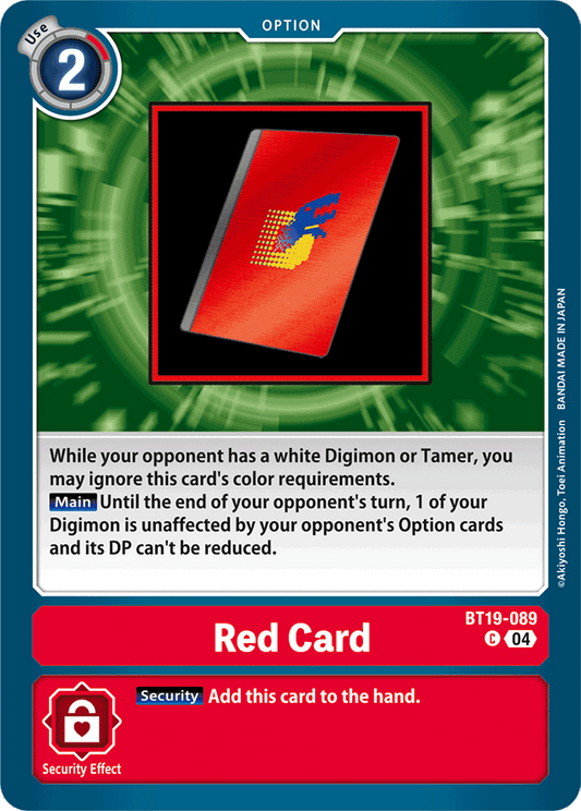 Red Card - Release Special Booster 2.5 - Common - BT19-089 C