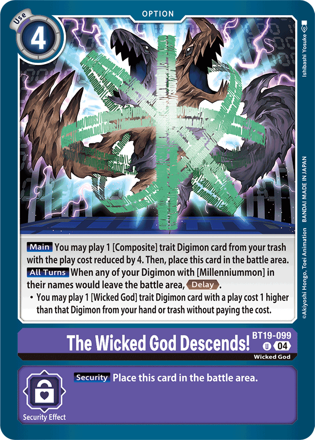 The Wicked God Descends! - Release Special Booster 2.0 - Uncommon - BT19-099 U